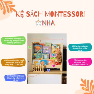 Kệ sách montessori cho bé, kệ gỗ trẻ em 4 tầng - ảnh sản phẩm 7