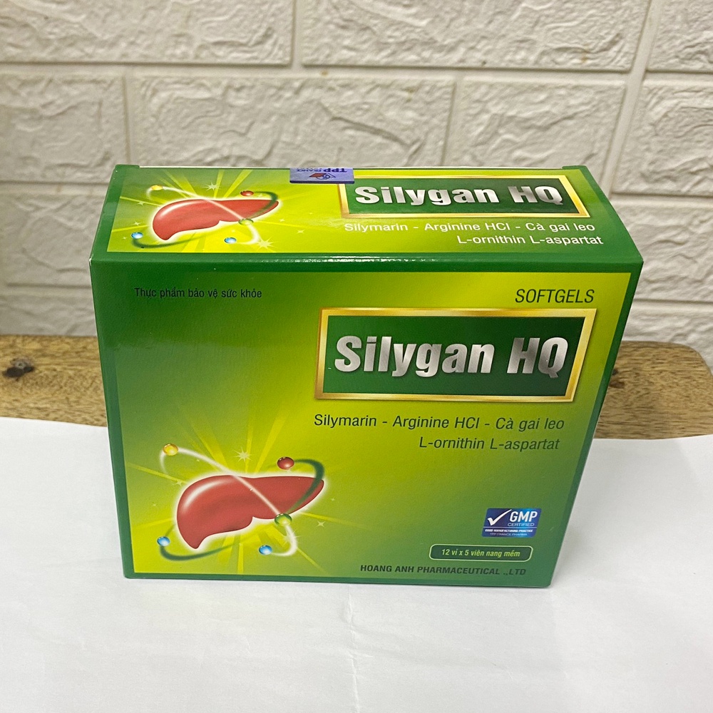 Viên Uống Silygan HQ (Hộp 60 Viên) Giúp Hỗ Trợ Tăng Cường Chức Năng Gan, Bảo Vệ Gan Và Hạn Chế Tác Hại của Rượu Bia