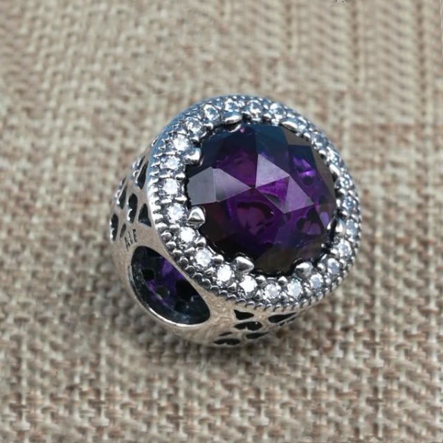 Hạt Cườm Màu Tím Lấp Lánh Dành Cho Làm Vòng Tay DIY