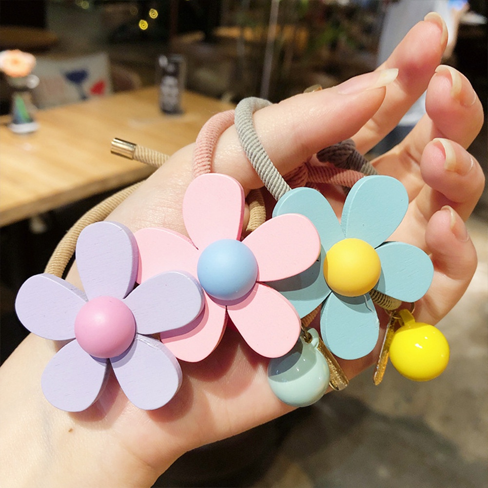 Dây Buộc Tóc Đính Hoa Xinh Xắn Cho Nữ