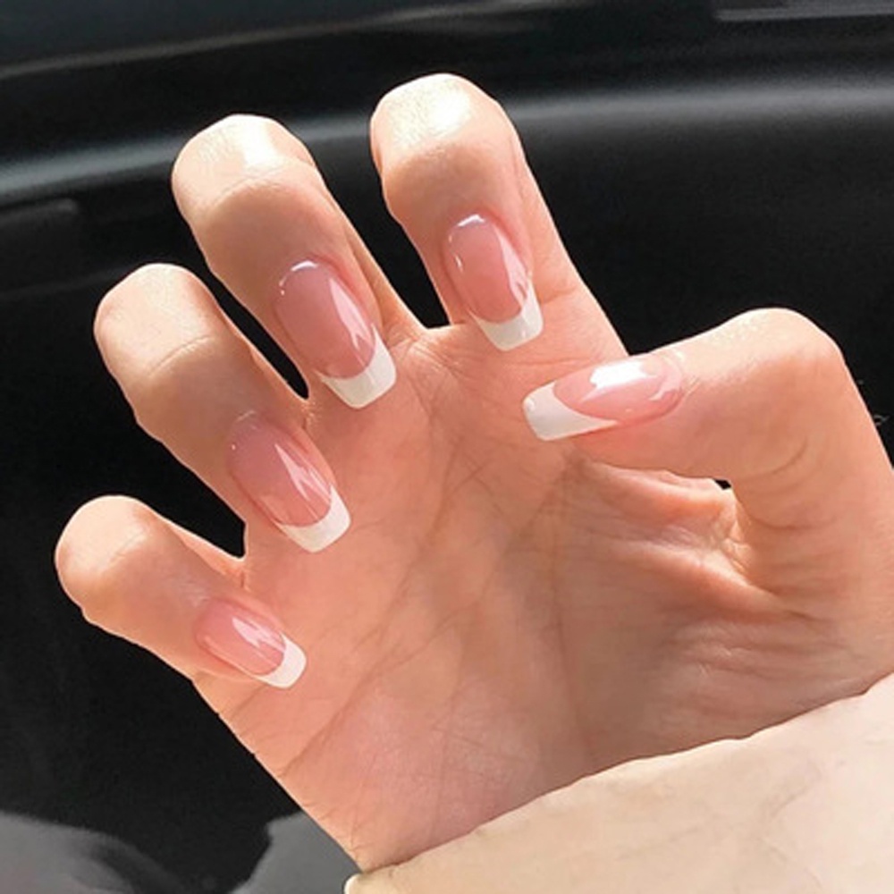 [Hàng mới về] Hình dán móng tay nhiều họa tiết kiểu Pháp đơn giản chống thấm nước DIY