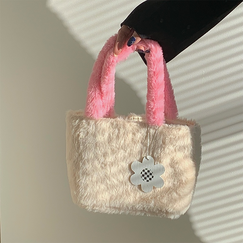Túi Xách tote Phủ Lông Thời Trang Thu Đông Dễ Thương Dành Cho Nữ 2022
