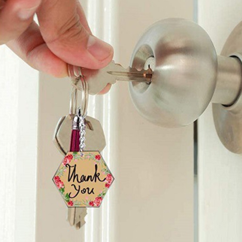 Móc Chìa Khóa Bằng Acrylic Trơn Dùng Làm Trang Sức