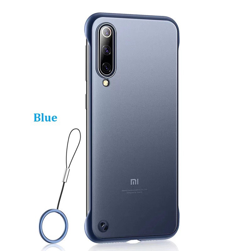 Ốp điện thoại PC mặt nhám không khung sang trọng gắn vòng dành cho Xiaomi Redmi Note 8 Note 8 Pro Note 7 9T 9SE K20 CC9