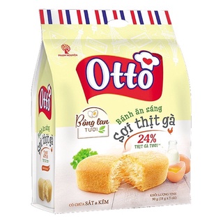 Bánh Ăn Sáng Otto Bông Lan Sợi Thịt Gà Gói 90G (5 Cái)