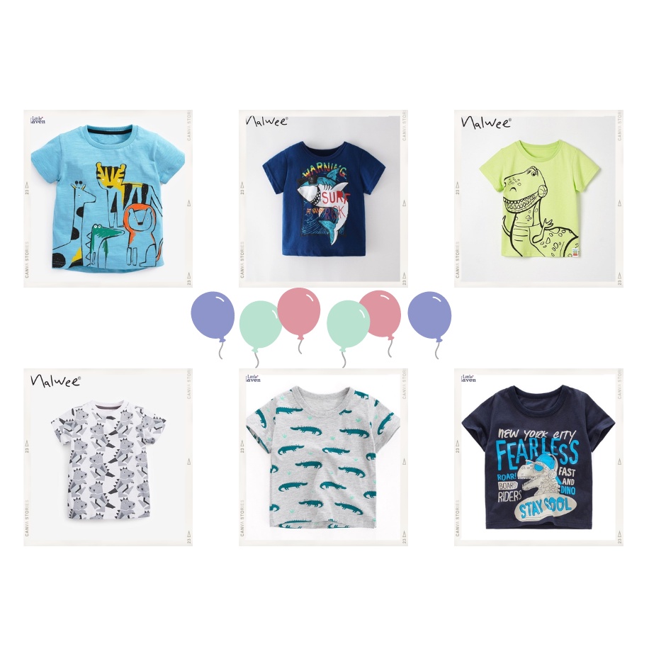 Combo 3 Áo Thun Hè Cho Bé Trai Sale Sốc (Giao Ngẫu Nhiên) - Jumping Beans Official Store