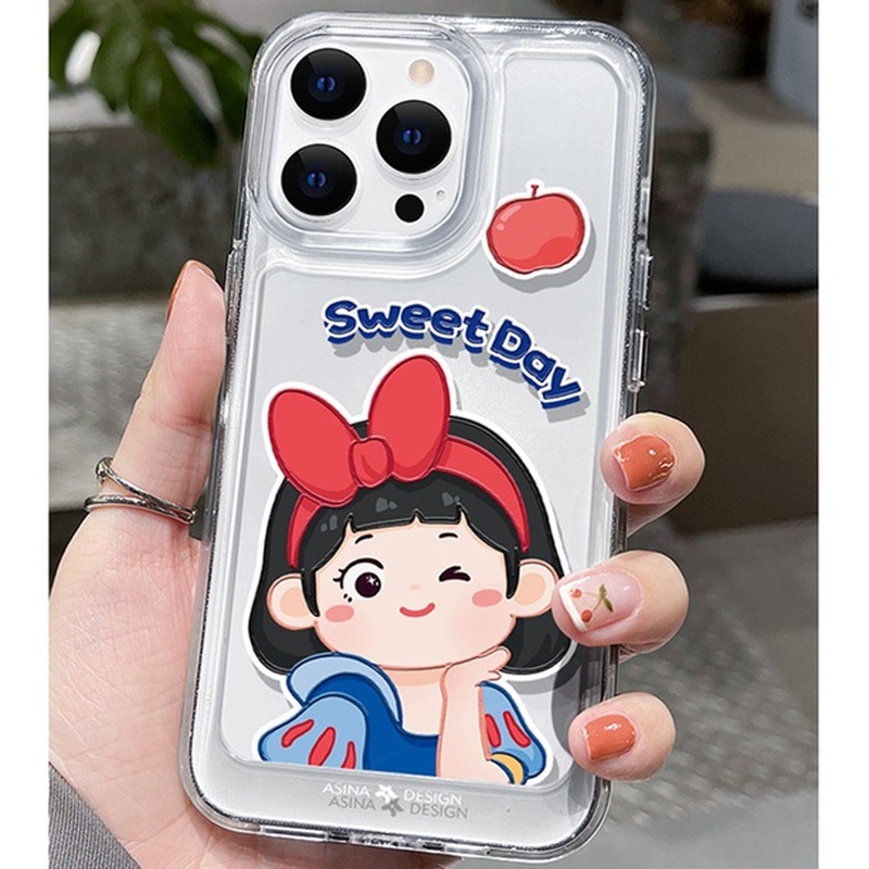 Ốp Điện Thoại Trong Suốt Hình Cô Gái Không Gian Cho iphone 11 13 7 8 Plus 12 13Pro Max X XS Max 7 8 SE 2020