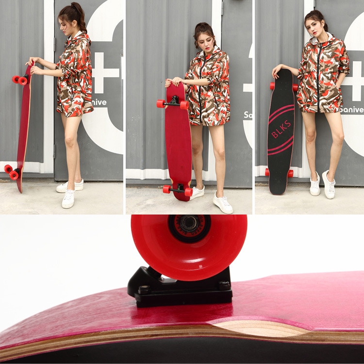 Nhuộm Ván Trượt Dài Màu Đen Chuyên Dụng Cho Người Lớn