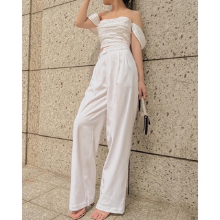 Amy trousers - quần suông cạp cao 2 ly hack dáng