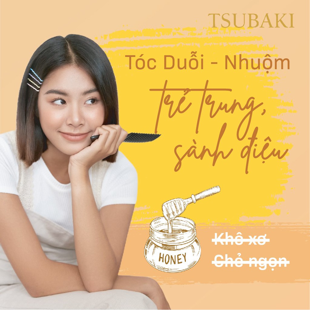 Mặt Nạ Dưỡng Tóc Cao Cấp Phục Hồi Hư Tổn Cao cấp Nhật Tsubaki Chính hãng Muasambamien Phân phối