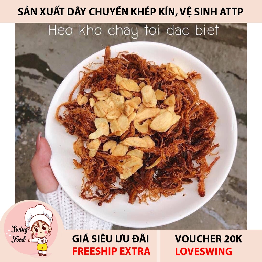 Hũ Khô Heo Cháy Tỏi 300g 💖 FREESHIP 💖 Heo cháy tỏi loại 1, thịt heo thật tươi ngon chất lượng thượng hạng | BigBuy360 - bigbuy360.vn