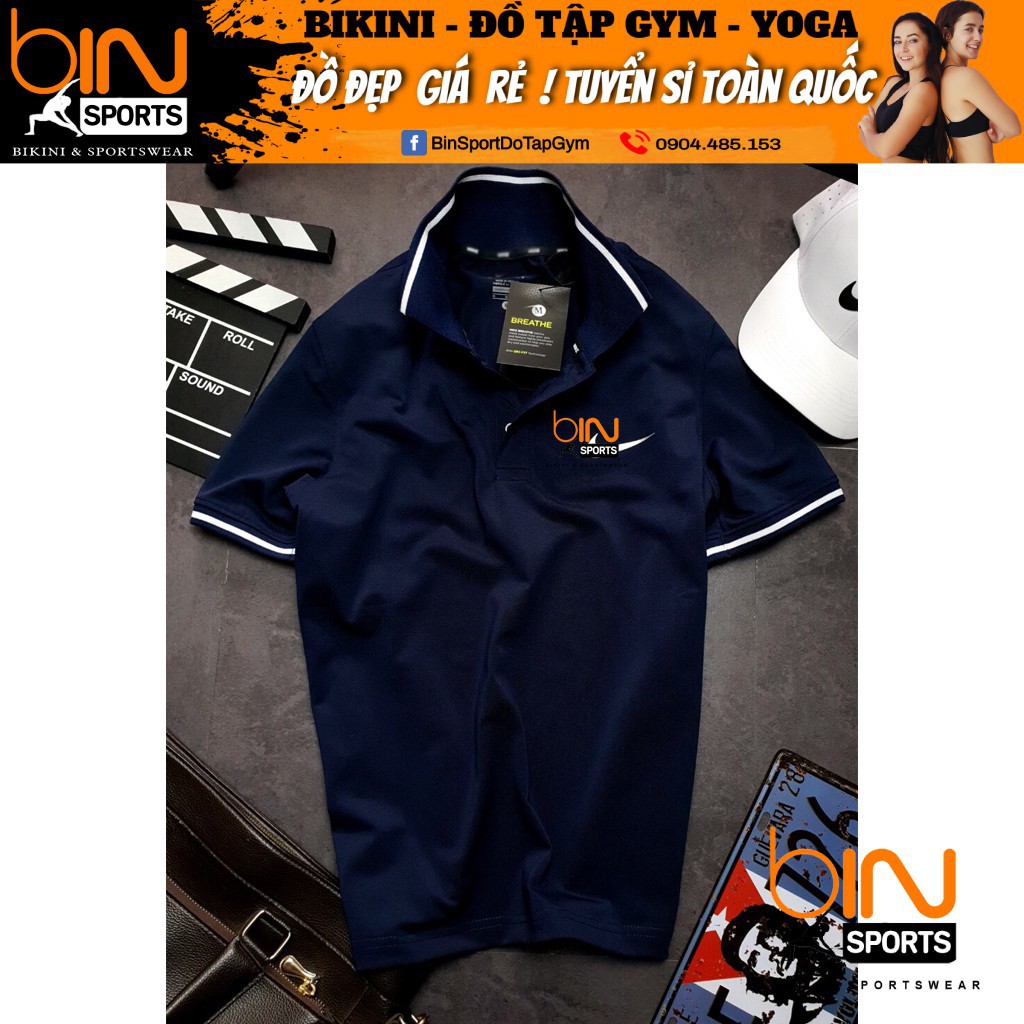 Áo Thun Nam Vải Cá Sấu Hàng Xuất Xịn Bin Sports AN004
