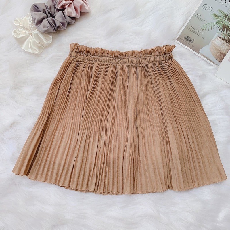 (Bigsize)Chân váy dập li chun siêu nhẹ Cv75 có quần trong 55-80kg