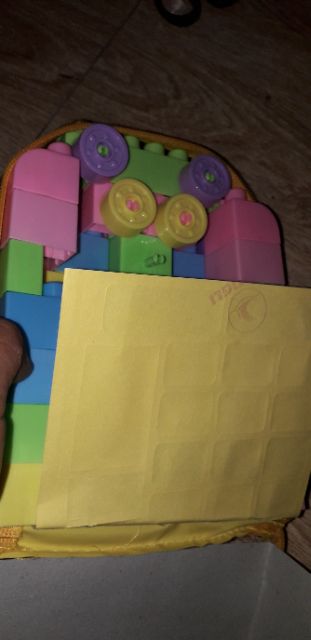 Bộ giỏ lắp ráp khối lâu đài có 47 chi tiết bằng nhựa rất đẹp