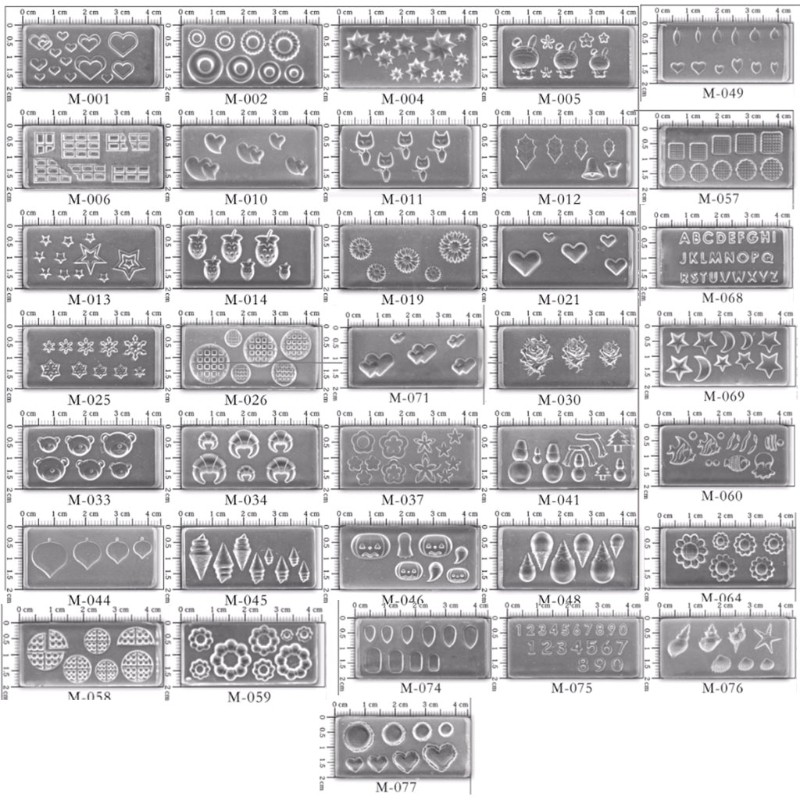 (Hàng Mới Về) Set 36 Khuôn Silicon Mini Tạo Hình Trang Trí Móng Nghệ Thuật