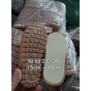 Đế giày em bé từ 1tuôi đến 7tuôi ,từ 16cm đến 17cm