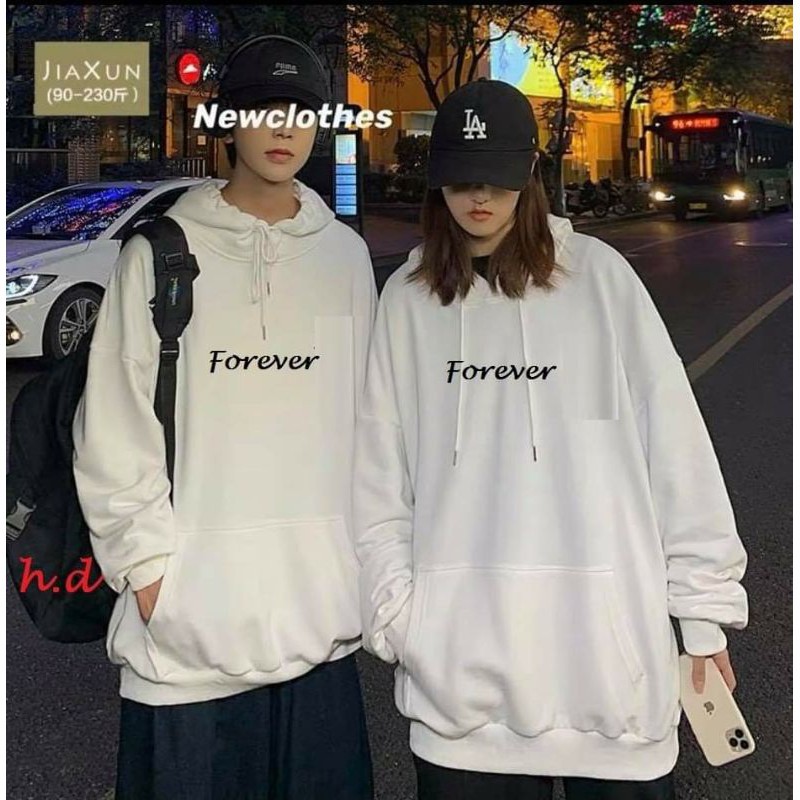Áo đôi nam nữ hodie Forever