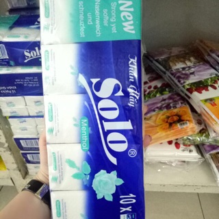 Khăn Giấy Bóp, Khăn Giấy Vuông Để Túi 1 Cây 10 Gói