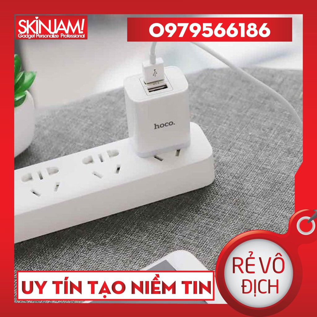 [Mã 2404EL10K giảm 10K đơn 20K] Bộ củ cáp sạc nhanh 2 cổng USB 2.1A Hoco C50 2 cổng sạc - Bảo Hành 12 tháng