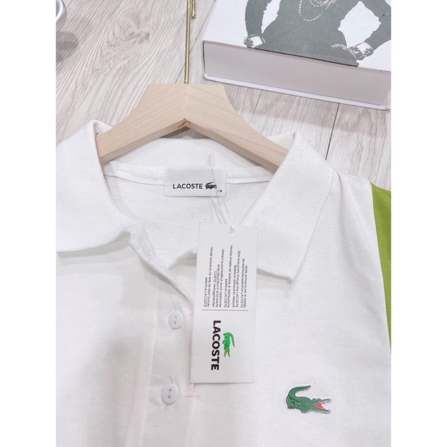Áo polo phối màu thêu hình cá sấu áo thun nữ ngắn tay SL743 0421