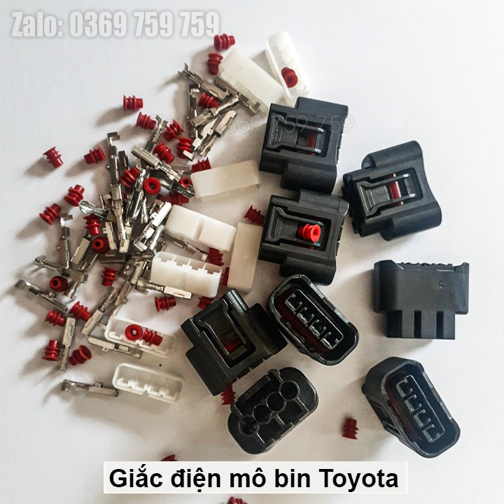 Giắc Điện Mô Bin  Cho Xe Toyota Vios, Altis, Camry...