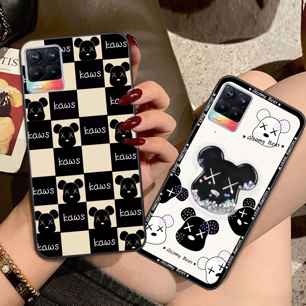 Ốp lưng Realme 8 / Realme 8 Pro trái tim họa tiết caro, mikey họa tiết beabrick kaws cute