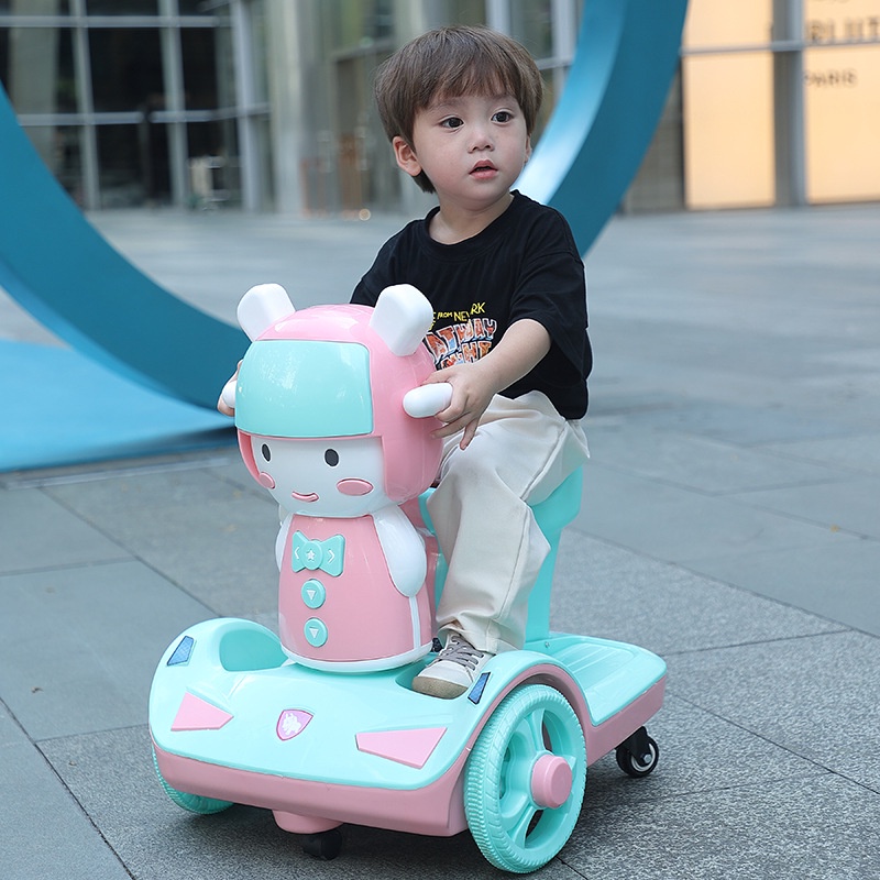 Xe máy điện trẻ em, xe moto điện cho bé trai và bé gái TILO KIDS TLK-6666 có điều khiển từ xa, kết nối buetooth