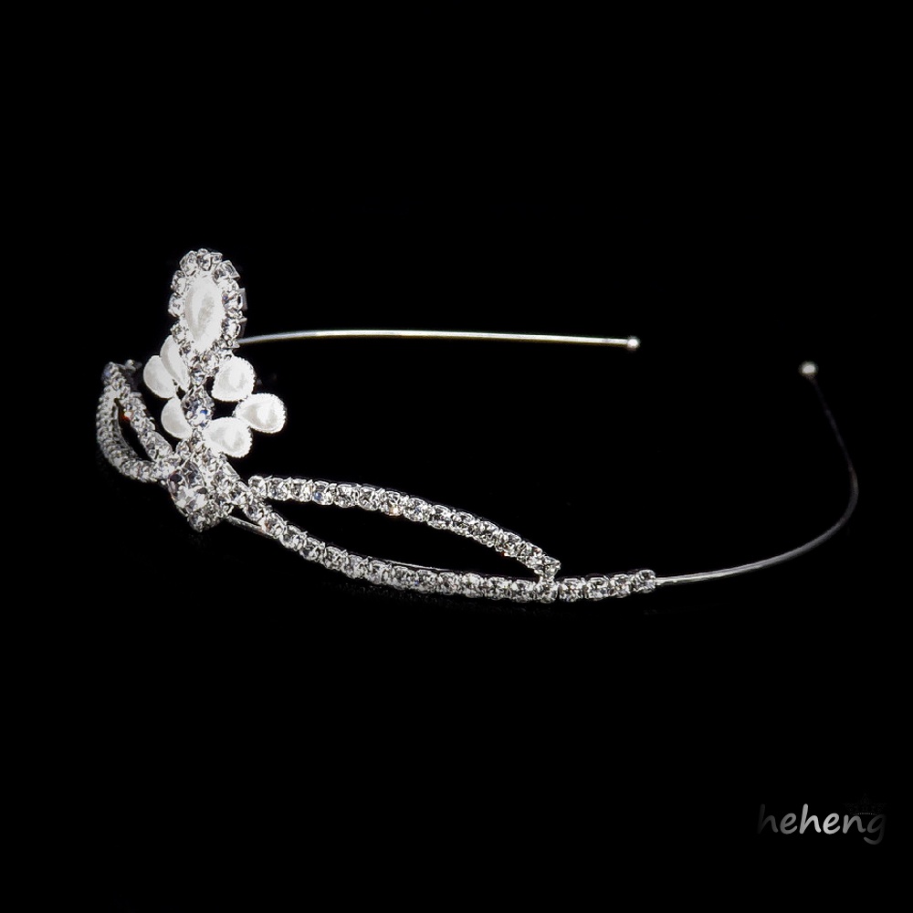 Băng Đô Cài Tóc Hình Vương Miện Đính Ngọc Trai Không Gây Dị Ứng Chống Trượt Thời Trang Cho Phù Dâu