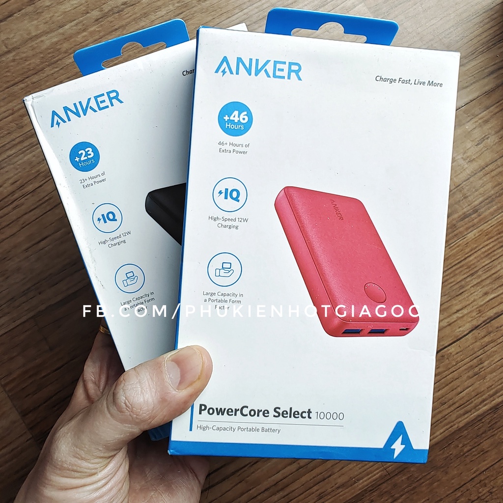 Pin sạc dự phòng Anker PowerCore select dung lượng 10000 mAh A1223