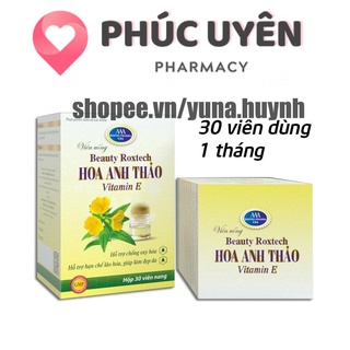 Tinh Dầu Hoa Anh Thảo bổ sung vitamin e, hỗ trợ làm đẹp da, trắng da, sáng da, chống lão hóa - Hộp 30 viên