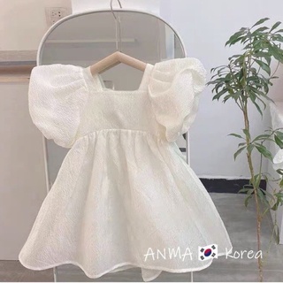 Đầm tay bồng 2 nơ buộc lưng xinh lung linh