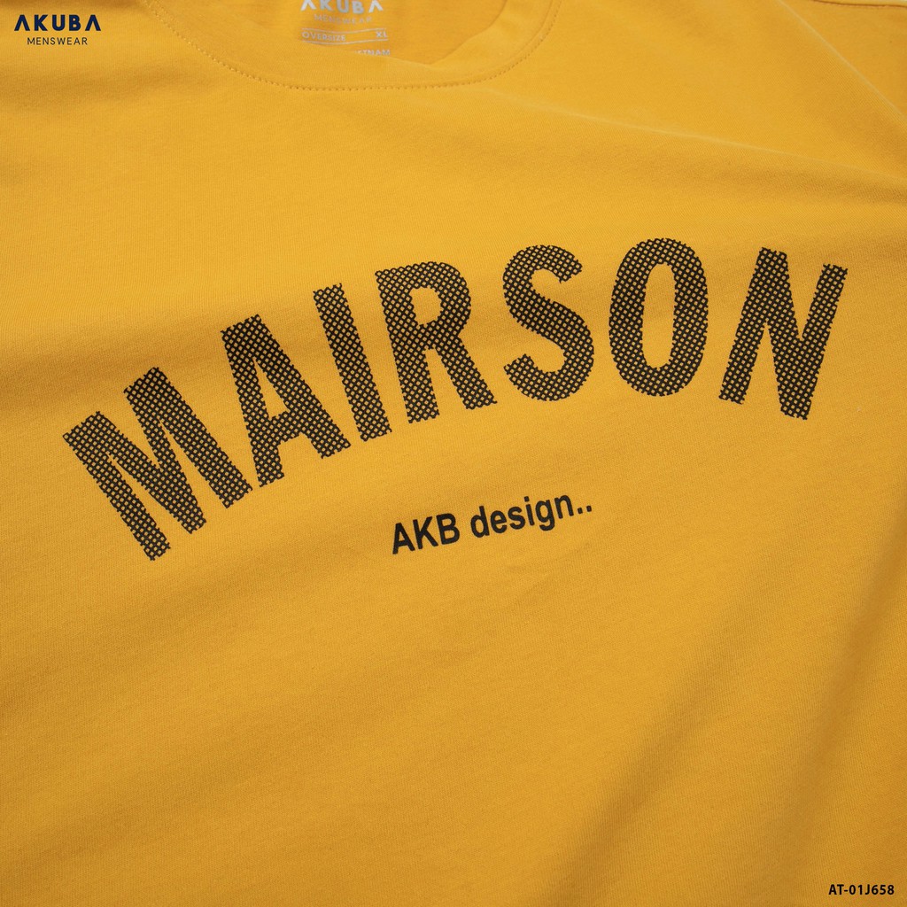 Áo thun nam in chữ tay ngắn Oversize AKUBA | 01J658 | BigBuy360 - bigbuy360.vn