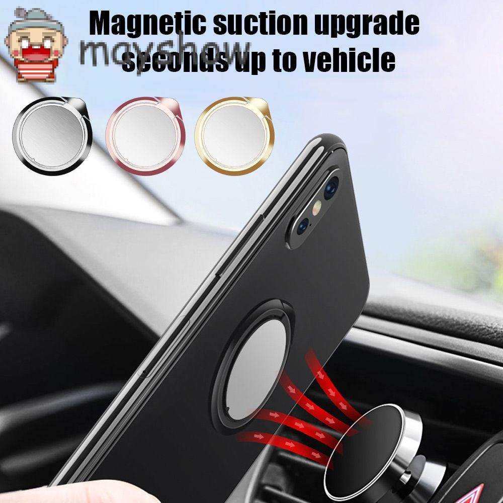 MAYSHOW Luxury Magnetic Car Mount Mount Bracket Finger Ring Mobile Phone Holder  Phone Ring Buckle/Multicolor