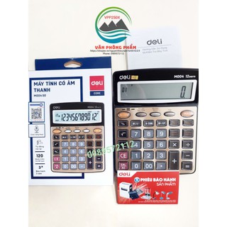 máy tính deli có âm thanh đọc số M00450