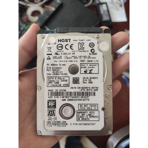 HDD laptop 500gb tốc độ quay 7200rpm laptop 2.5 inch hàng tháo máy sức khỏe 100%