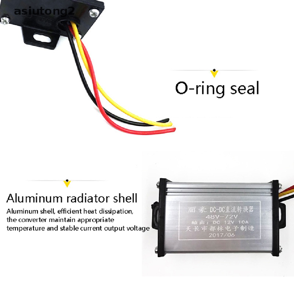 Bộ Chuyển Đổi Nguồn Điện DC 36V 48V 60V 72V 96V Sang 12V 10A 20A Cho Xe Đạp Điện DC 36V