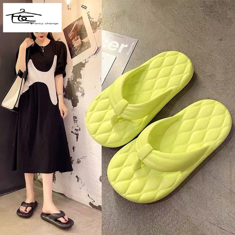 Dép Xỏ Ngón Đế Dày Chống Trượt Thời Trang Đi Biển Mùa Hè Dành Cho Nữ