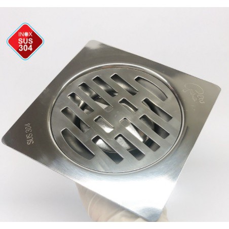 Phễu thoát sàn chống mùi hôi Inox 304 kích thước 15*15