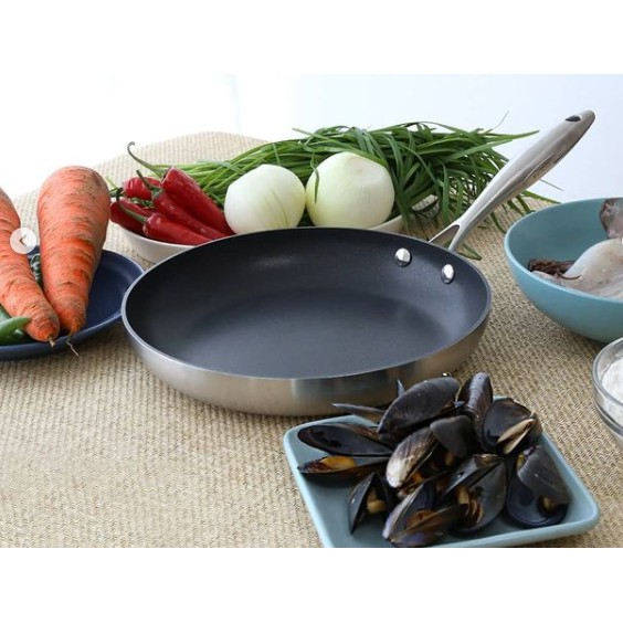 Chảo chống dính Scanpan CTX dùng bếp từ 24cm, đúc liền 7 lớp, bảo hành 3 năm, sản xuất Đan Mạch - 65002400