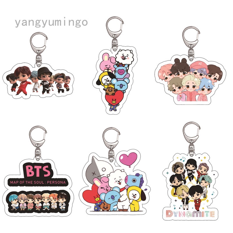 Móc khóa gắn điện thoại hình thành viên nhóm nhạc Bangtan Boys