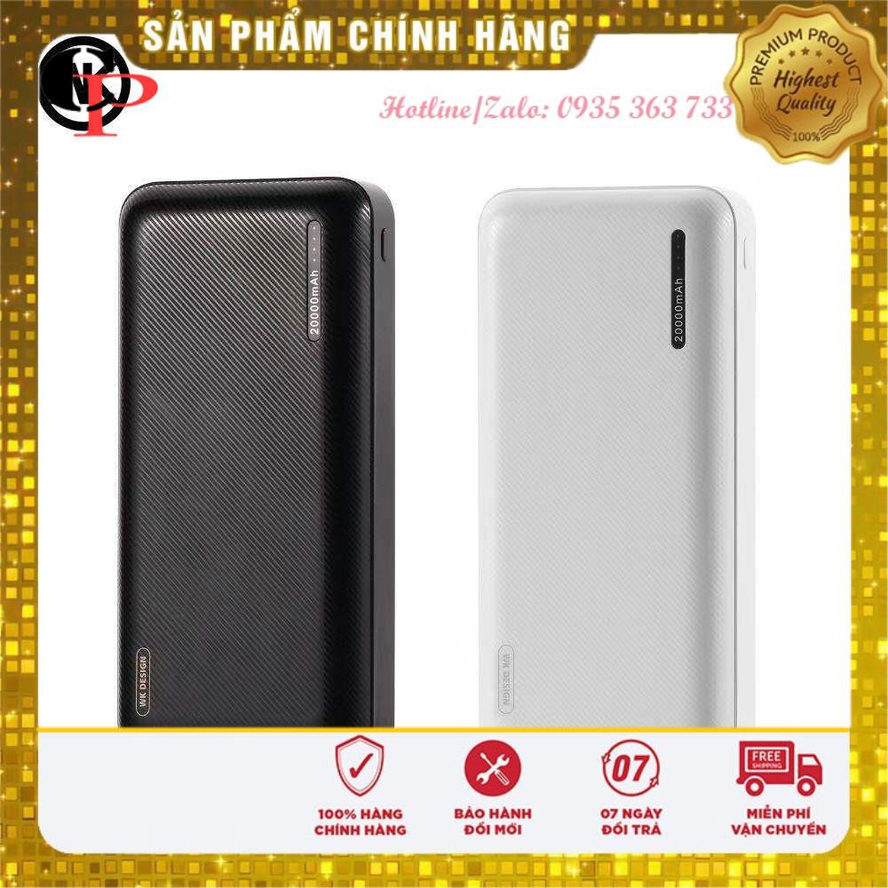 Sạc Dự Phòng 20000mah 10000mah WK DESIGN WP117 Cục pin sạc dự phòng mini sạc nhanh 2 cổng USB 2.1A