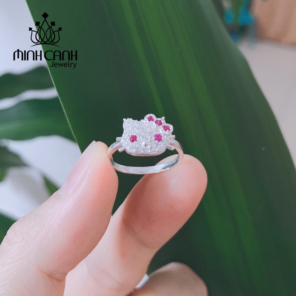 Nhẫn Bạc Cho Trẻ Em Mèo Hello Kitty - Minh Canh Jewelry