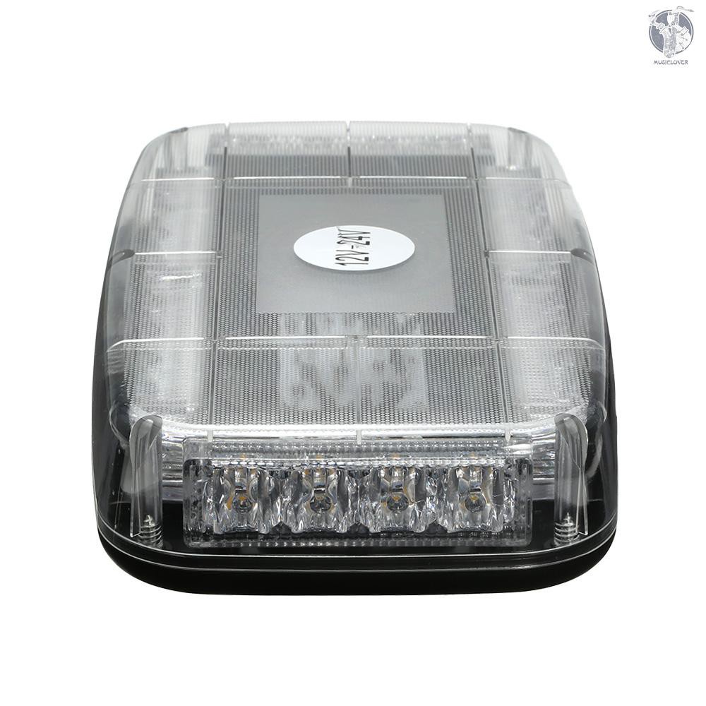 Đèn chớp Police xanh đỏ 12V 24W 24 LED gắn nóc xe cảnh sát, xe ưu tiên