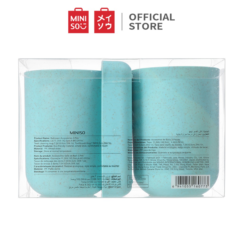 Sự đơn giản Phòng tắm Bộ đồ ba mảnh Miniso