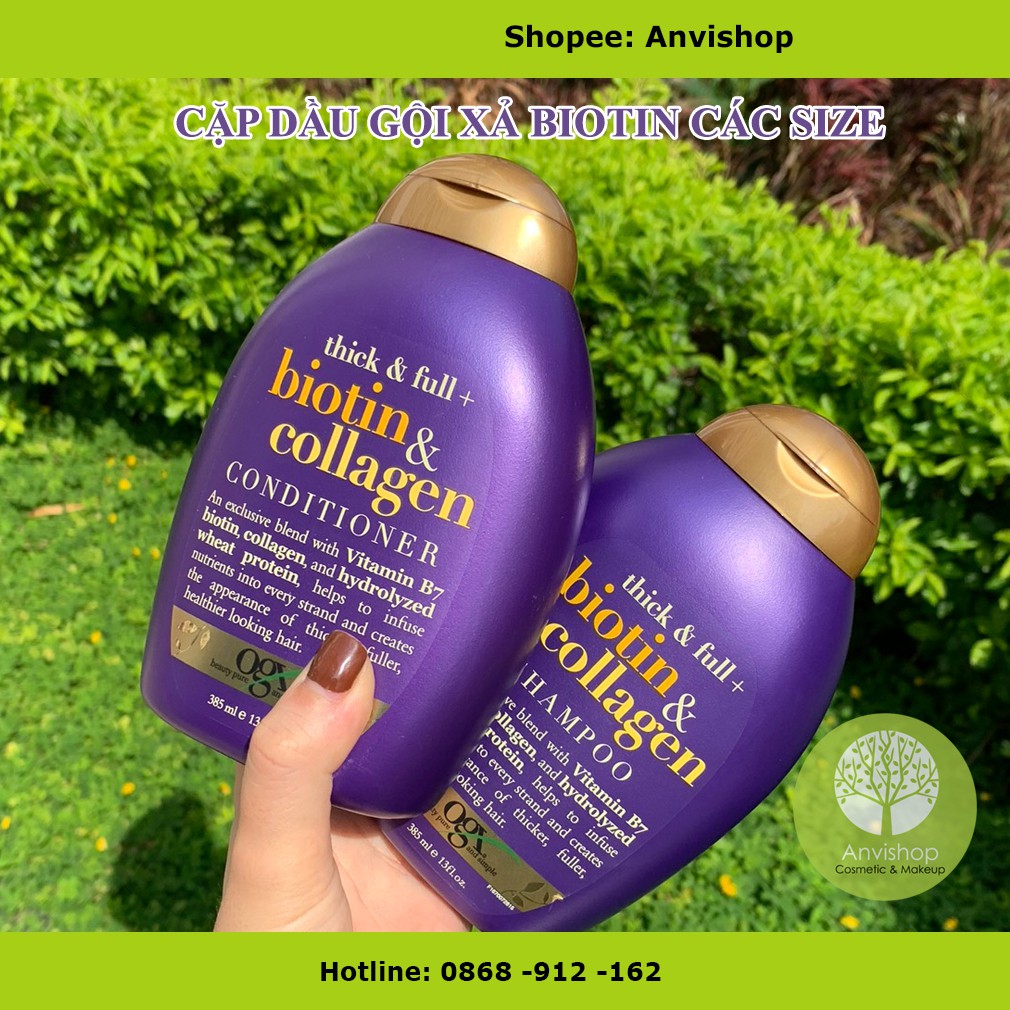 Cặp dầu gội xả Biotin collagen
