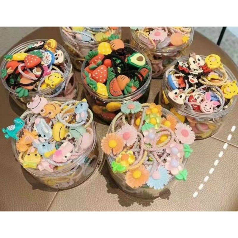 dây buộc tóc 30 chi tiết phong cách Hàn Quốc