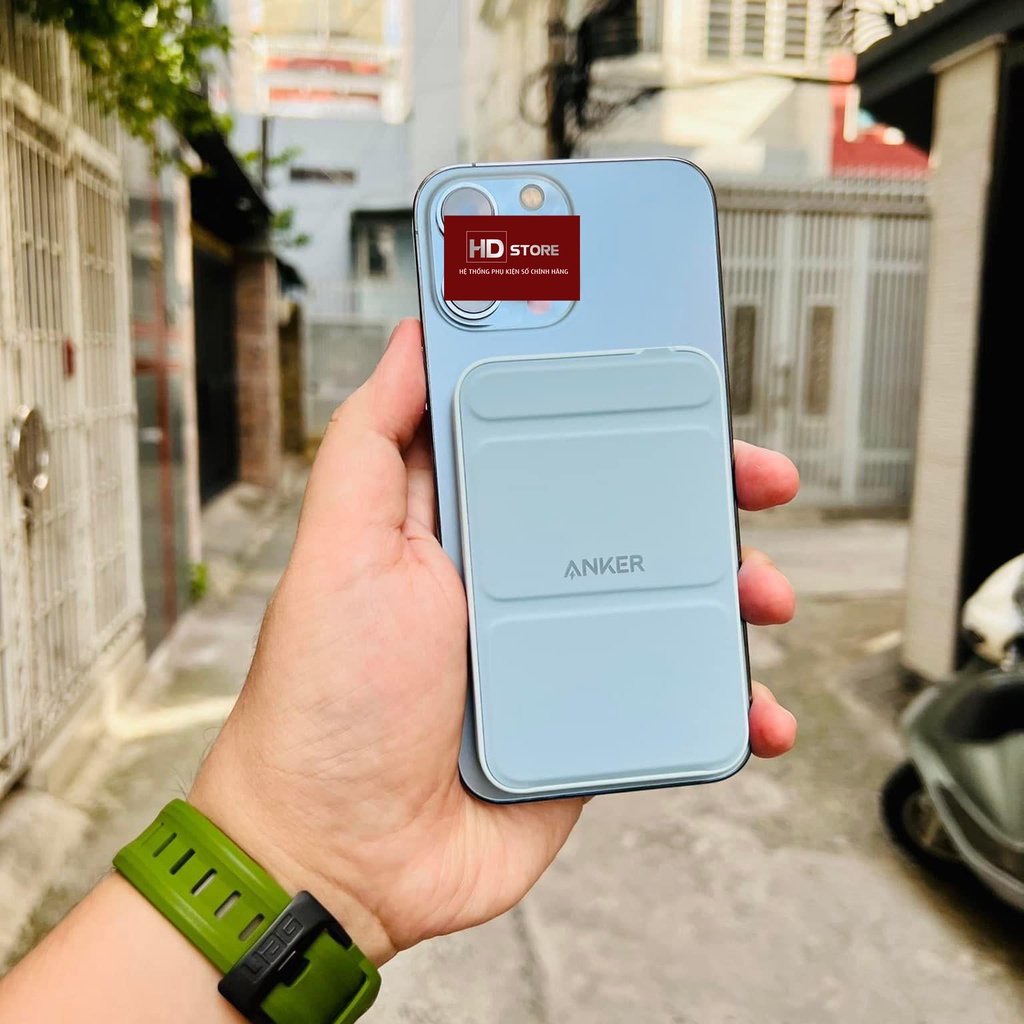 Sạc dự phòng không dây từ tính Anker A1611 5000mAh Maggo 622, pin dự phòng không dây sạc nhanh ip 12 ip 13 Pro Max