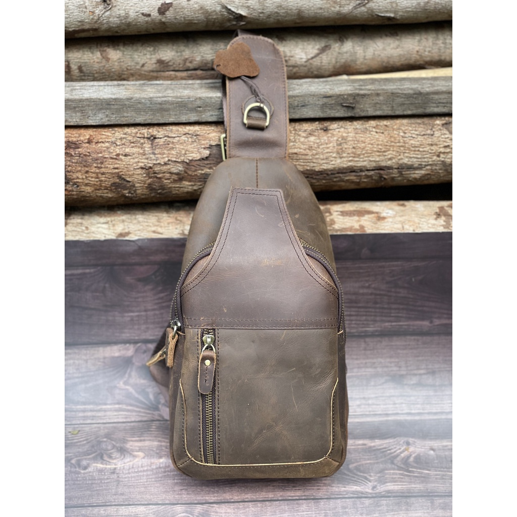 TÚI ĐEO CHÉO DA BÒ SÁP CAO CẤP DB115