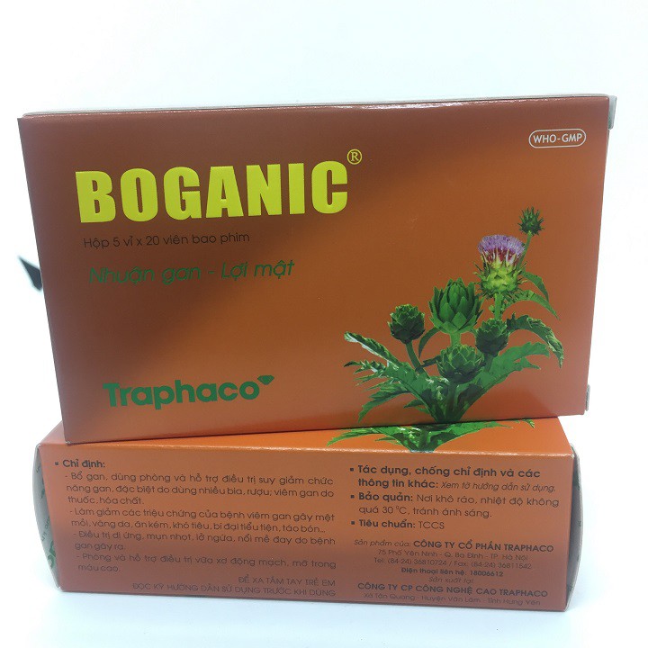 BOGANIC HỘP 100 VIÊN BAO PHIM