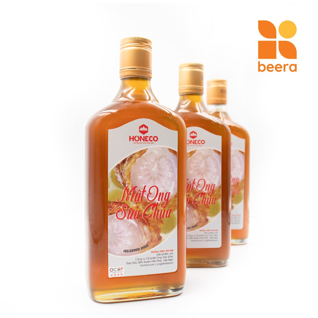 Mật Ong Nguyên Chất Pha Sữa Chúa Honeco Beera dùng cho cả nam và nữ (860g)